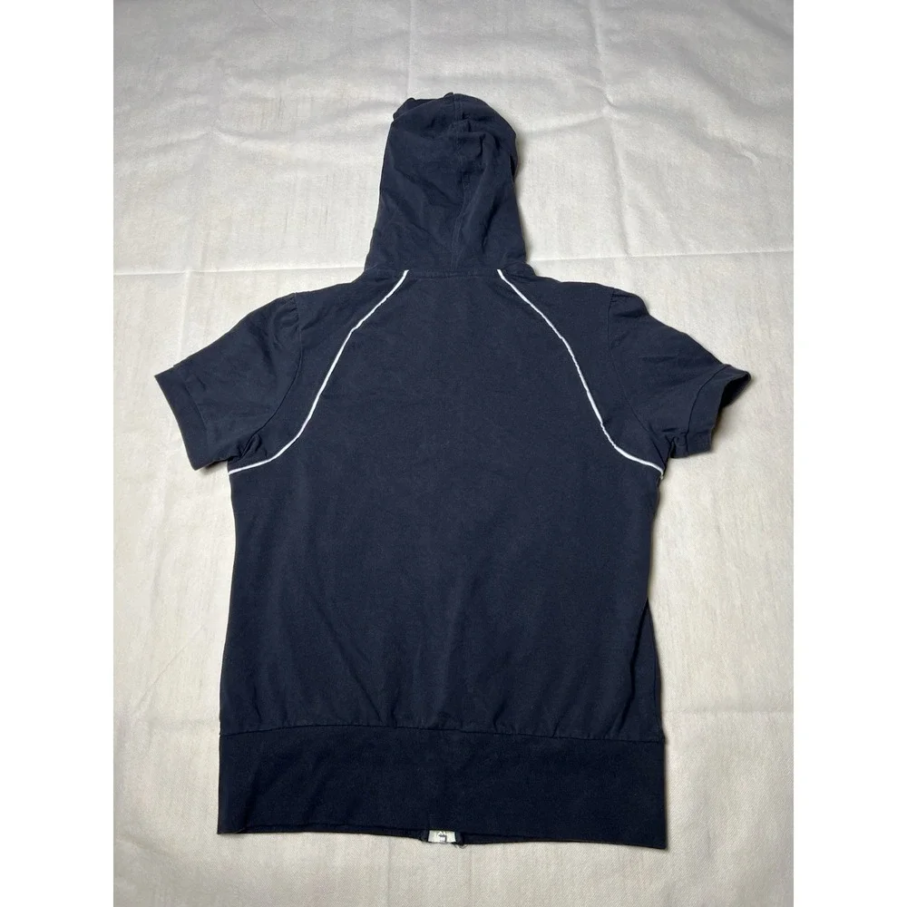 Nike The Athletic Dept Women's Full Zip Short Sleeve Hoodie Pockets Large